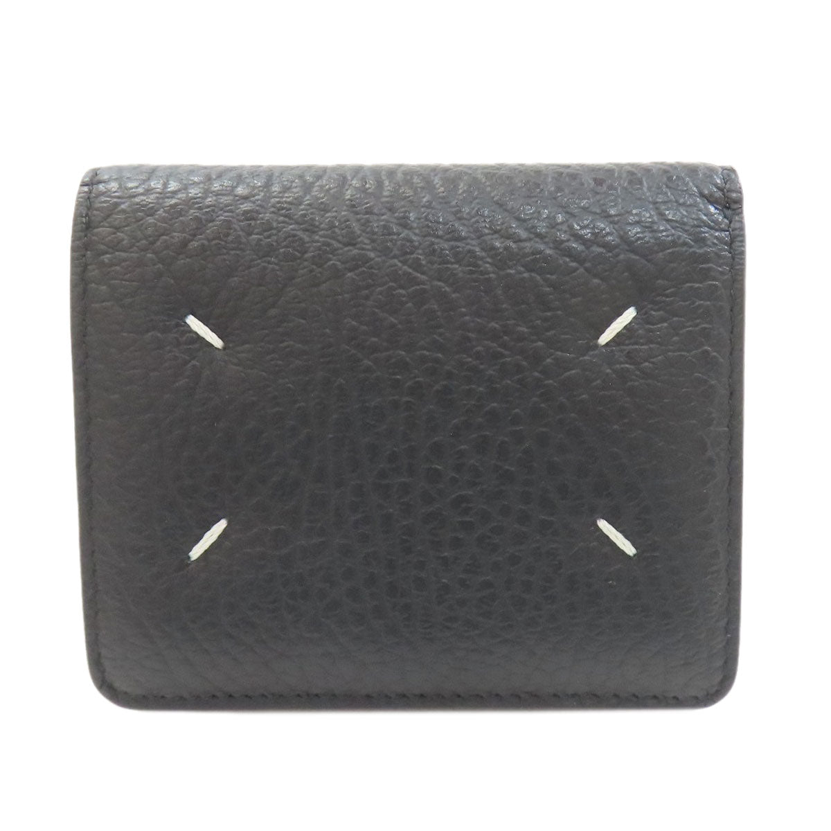 MaisonMargiela 4 stitches Bifold Wallet with Coin Pocket Leather Ladies [Used]