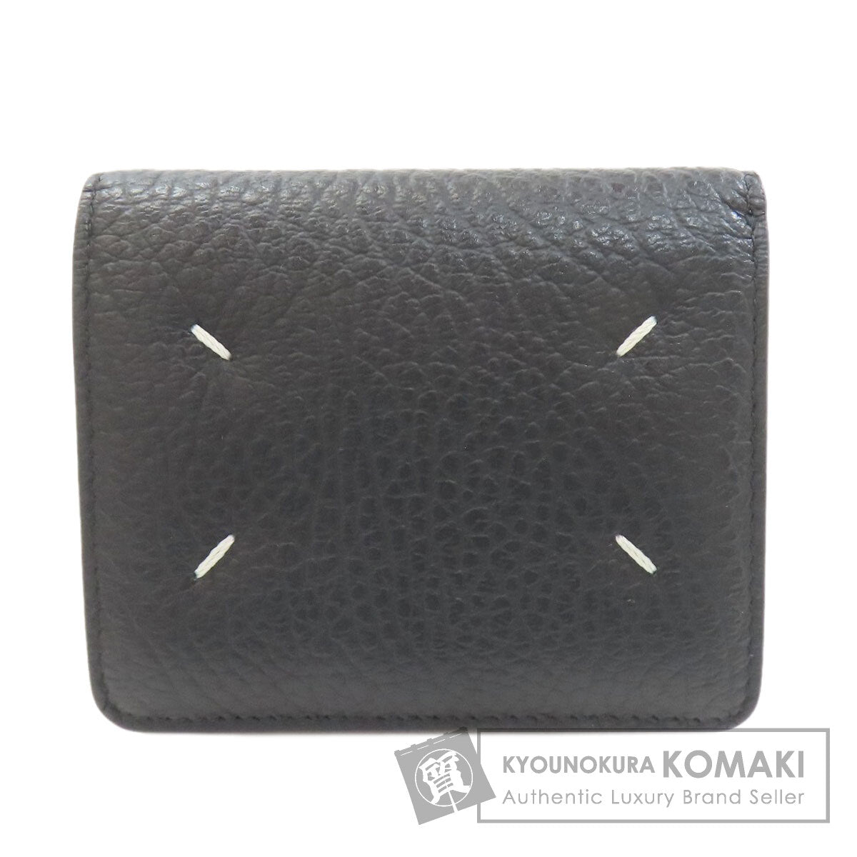 MaisonMargiela 4 stitches Bifold Wallet with Coin Pocket Leather Ladies [Used]