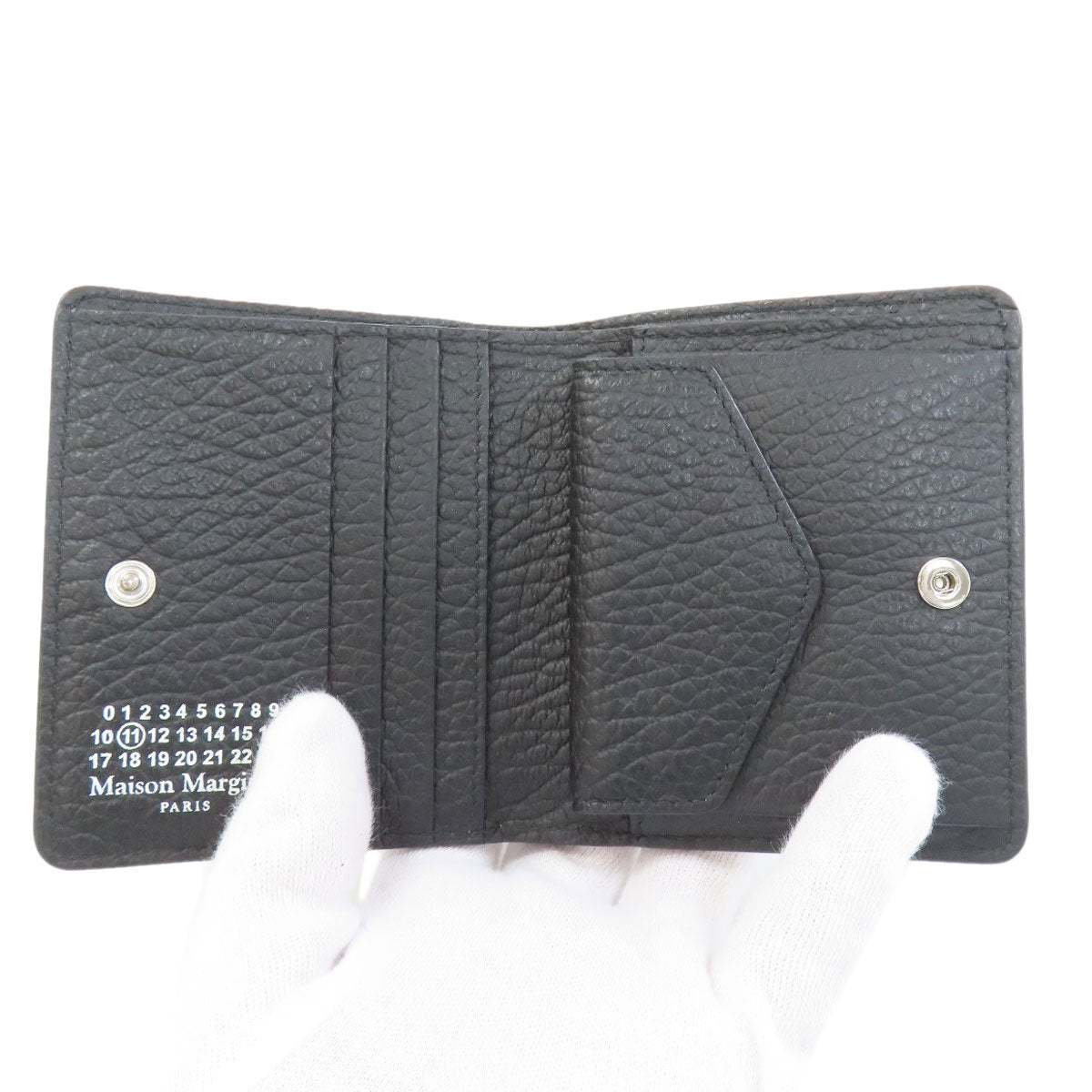 MaisonMargiela 4 stitches Bifold Wallet with Coin Pocket Leather Ladies [Used]
