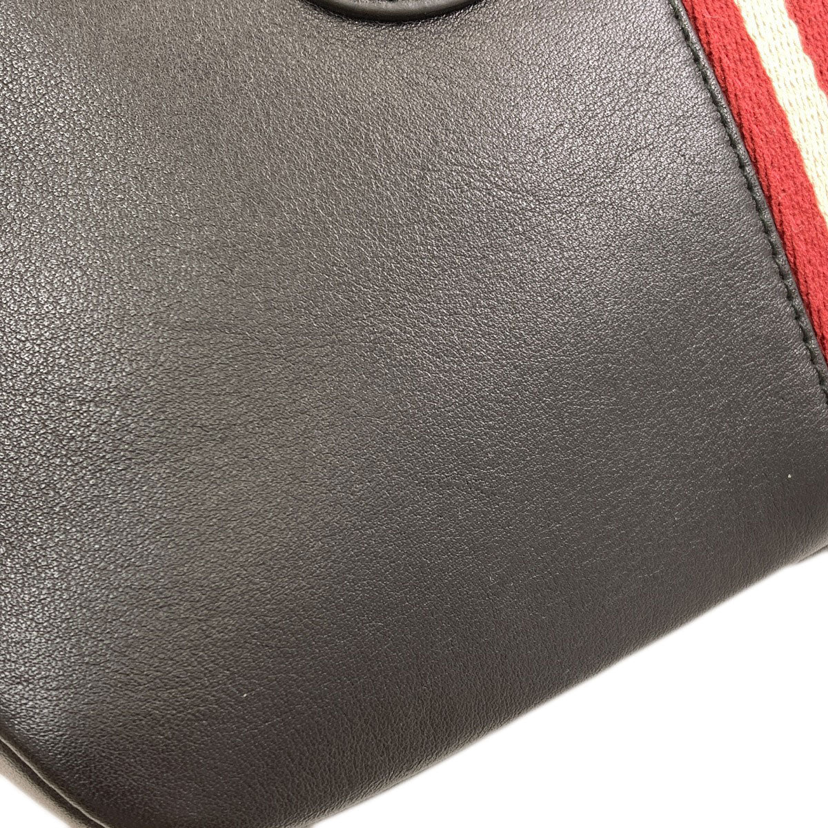 BALLY Barry Stripe 2WAY Handbag Leather Ladies [Used]