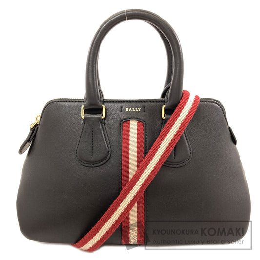 BALLY Barry Stripe 2WAY Handbag Leather Ladies [Used]