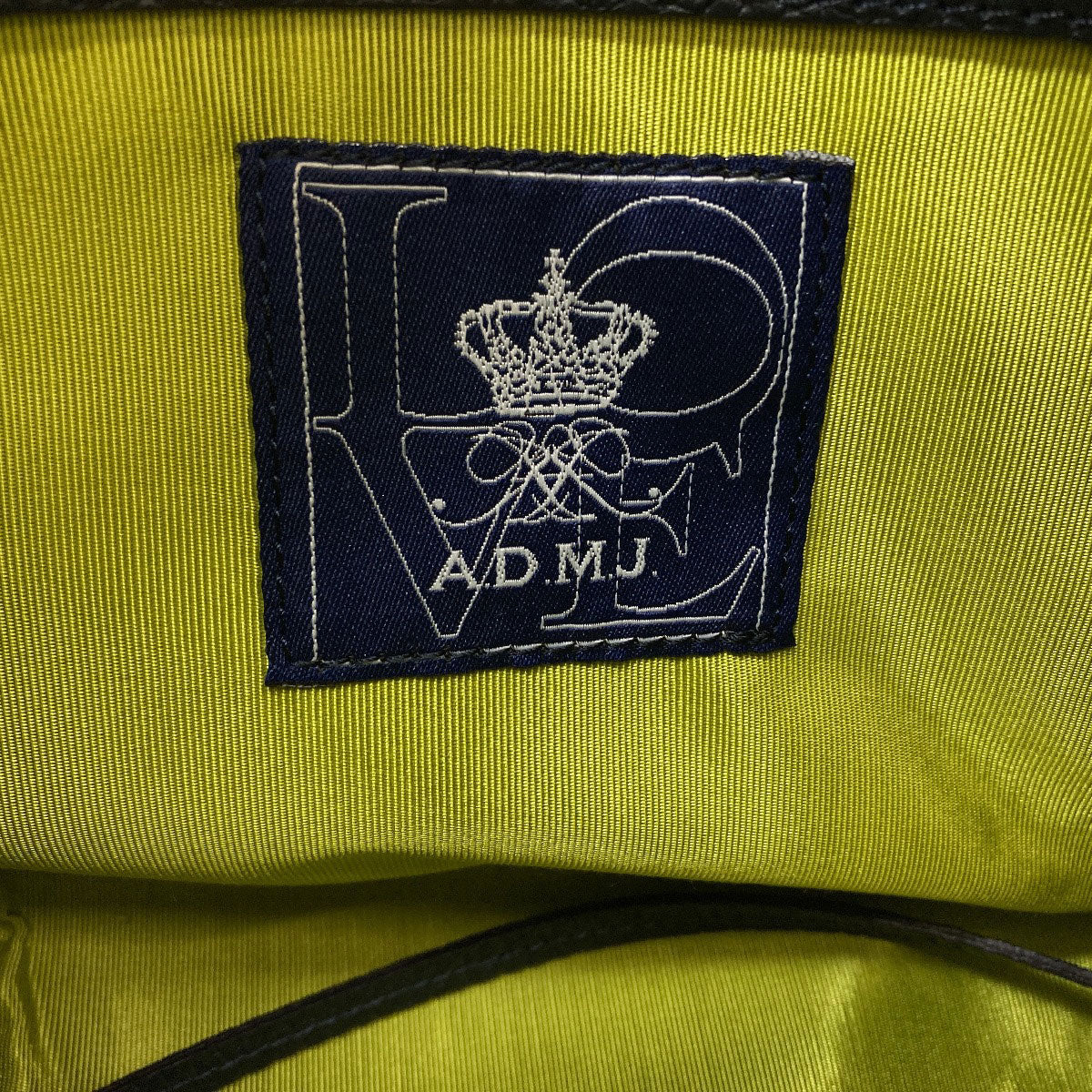 ADMJ logo Handbag Leather Ladies [Used]