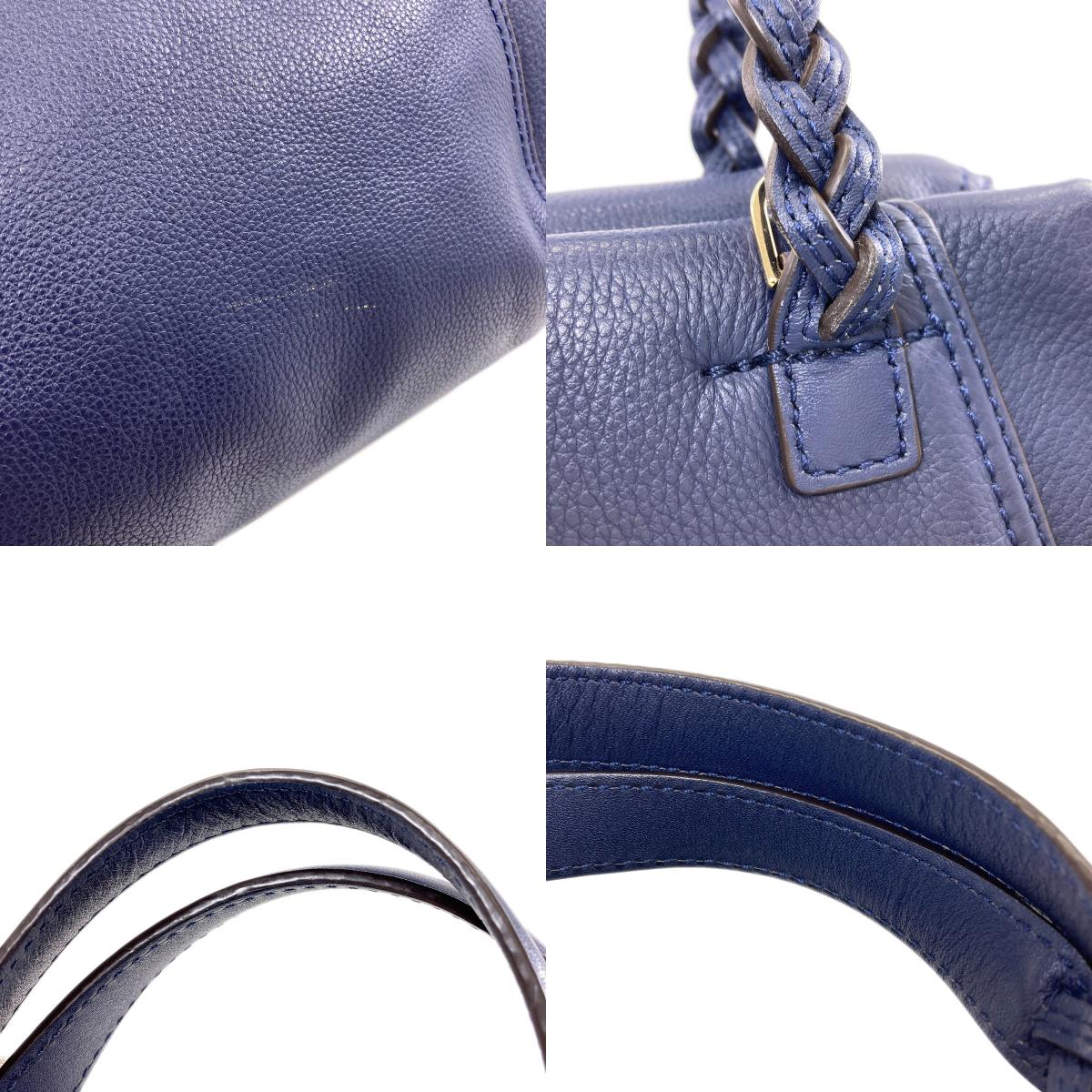 Tory Burch Half Moon 2WAY Handbag Leather Ladies [Used]