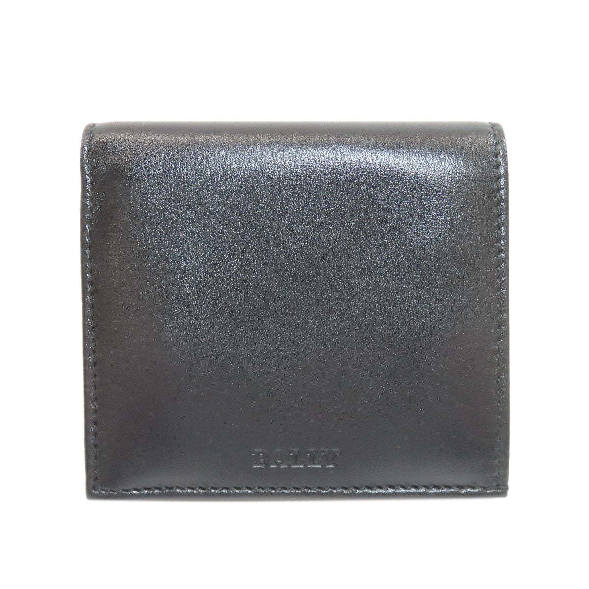 BALLY logo Bifold Wallet with Coin Pocket Leather mens [Used]