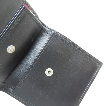 BALLY logo Bifold Wallet with Coin Pocket Leather mens [Used]