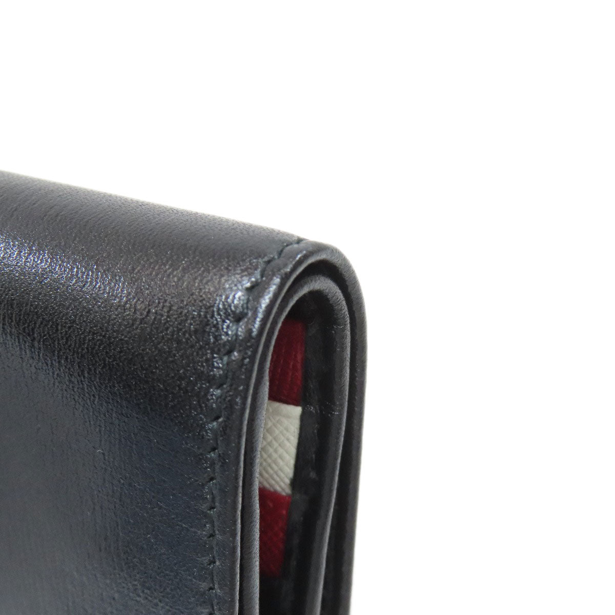 BALLY logo Bifold Wallet with Coin Pocket Leather mens [Used]
