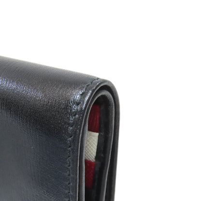 BALLY logo Bifold Wallet with Coin Pocket Leather mens [Used]