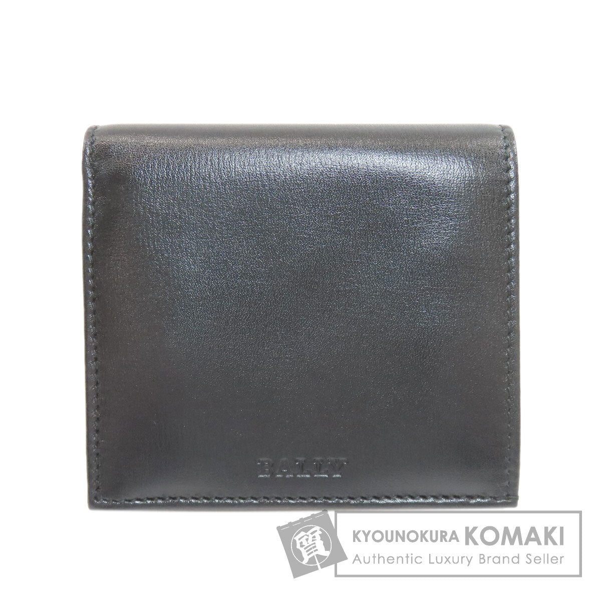 BALLY logo Bifold Wallet with Coin Pocket Leather mens [Used]