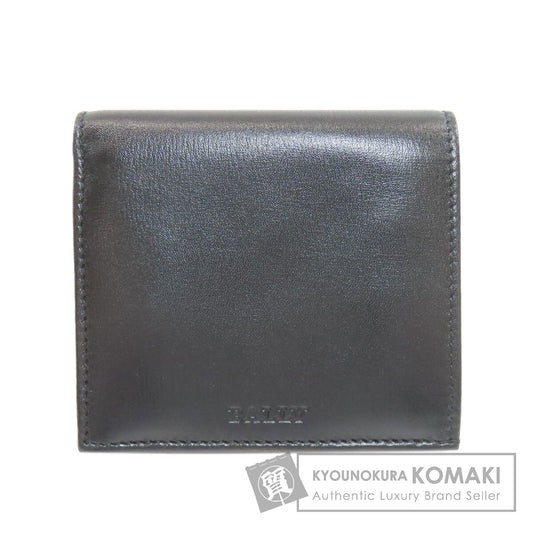 BALLY logo Bifold Wallet with Coin Pocket Leather mens [Used]