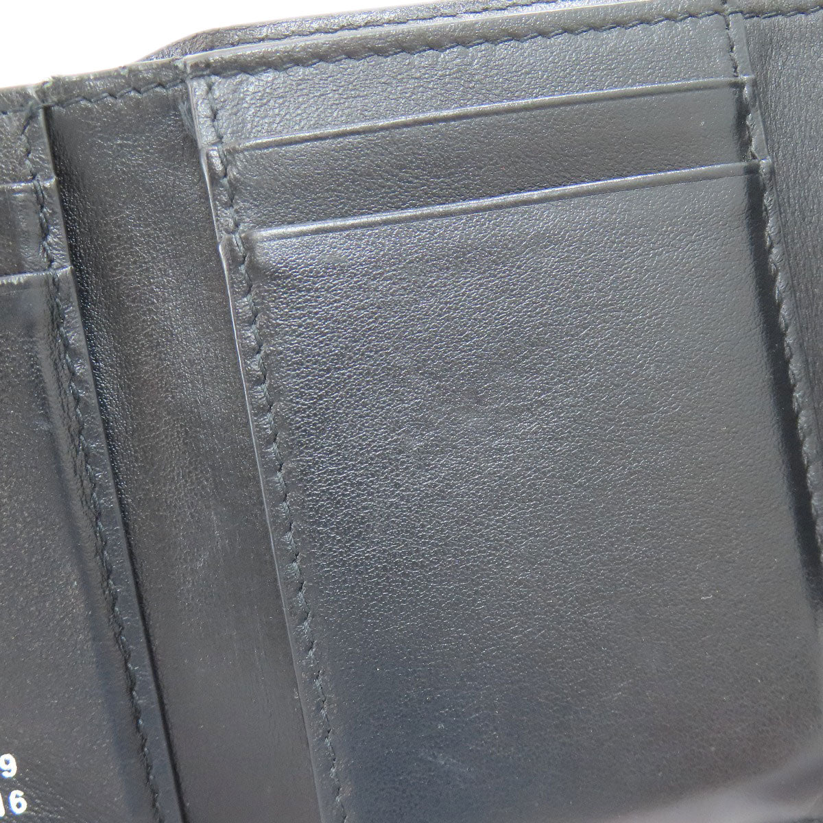 MaisonMargiela 4 stitches Bifold Wallet with Coin Pocket Enamel Ladies [Used]