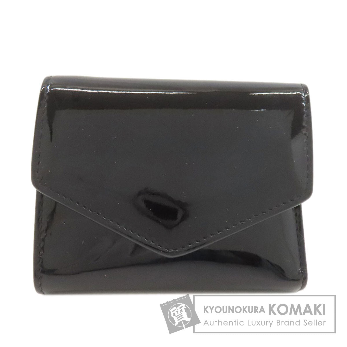 MaisonMargiela 4 stitches Bifold Wallet with Coin Pocket Enamel Ladies [Used]