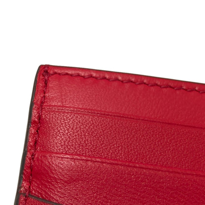 GIVENCHY Card holder, logo charm, ribbon Card Case Calf Ladies [Used]