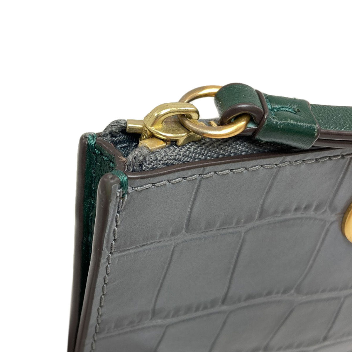 Tory Burch Croco embossed coin purse Leather Ladies [Used]