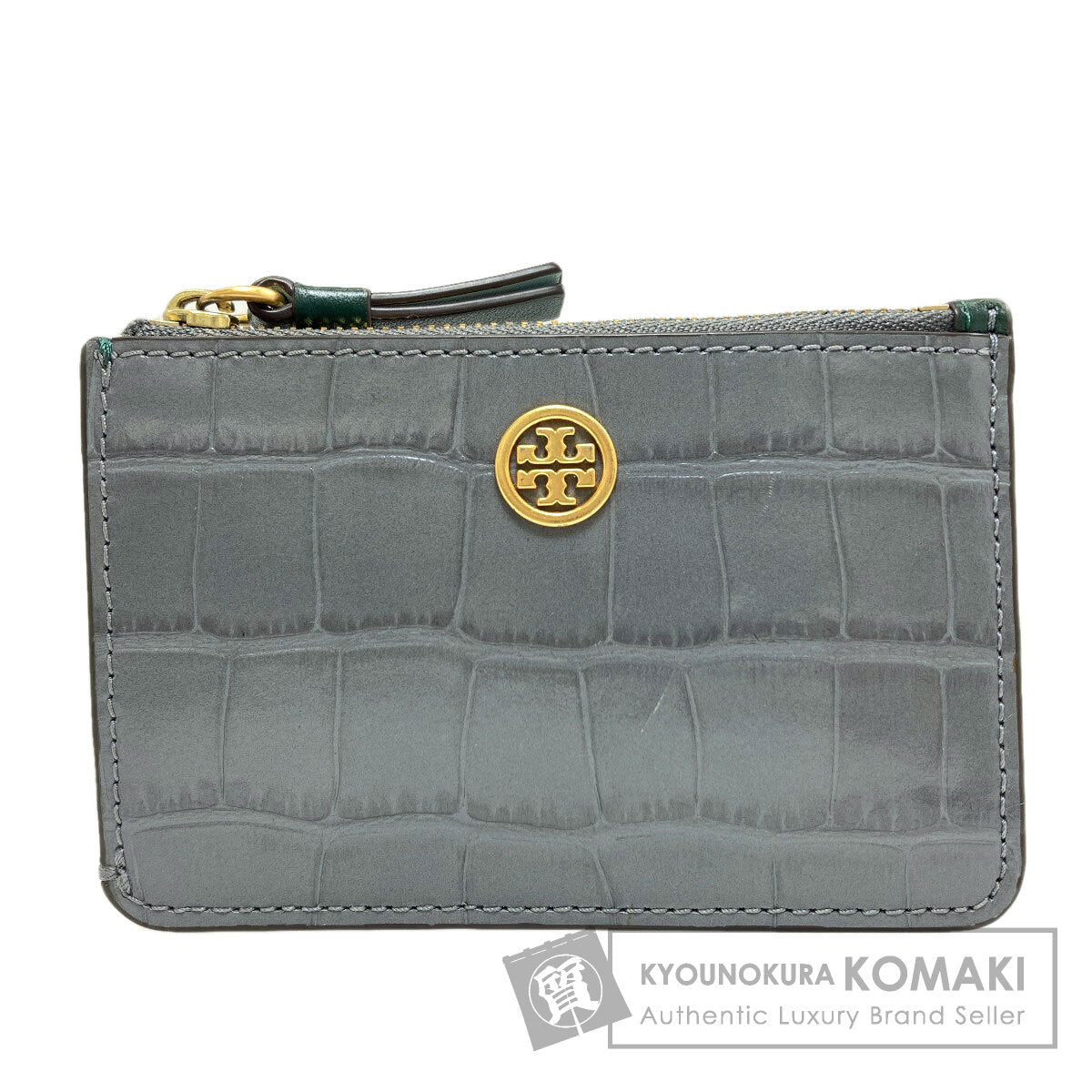 Tory Burch Croco embossed coin purse Leather Ladies [Used]