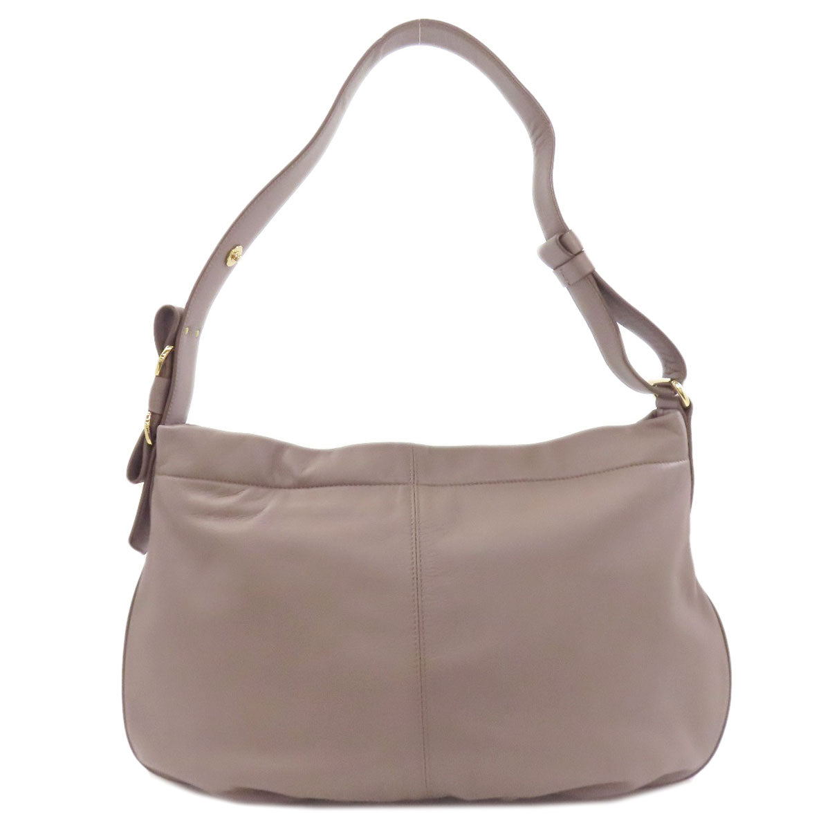 Salvatore Ferragamo one belt Shoulder Bag Leather Ladies [Used]