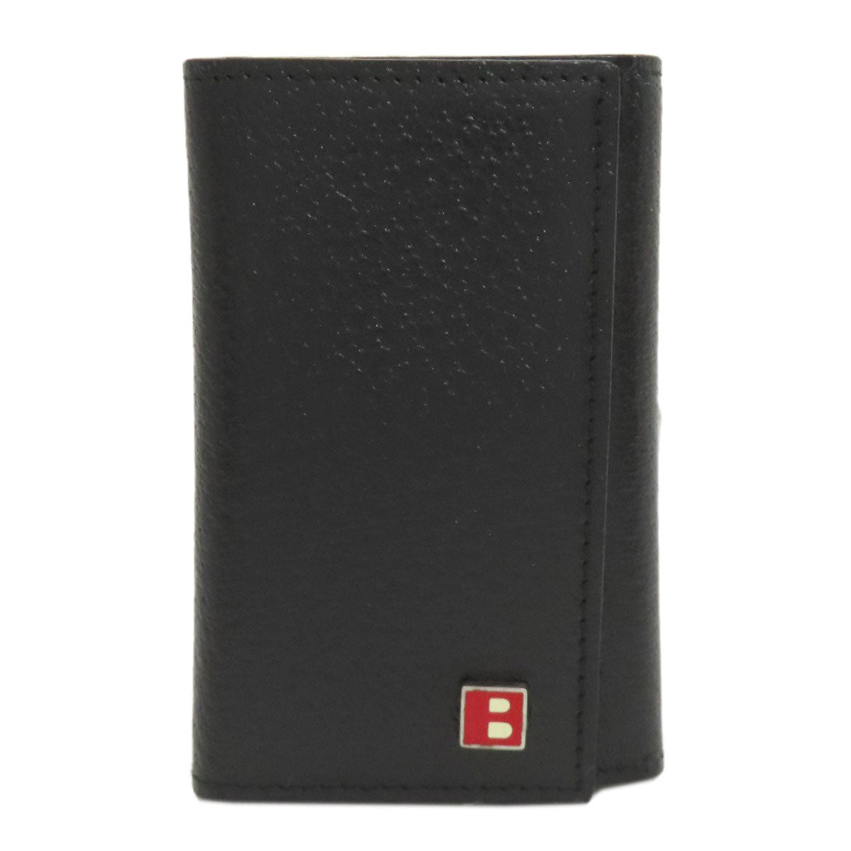 BALLY logo key holder Leather mens [Used]