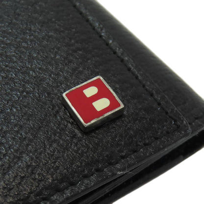 BALLY logo key holder Leather mens [Used]