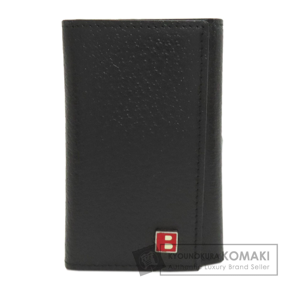 BALLY logo key holder Leather mens [Used]