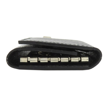 BALLY logo key holder Leather mens [Used]