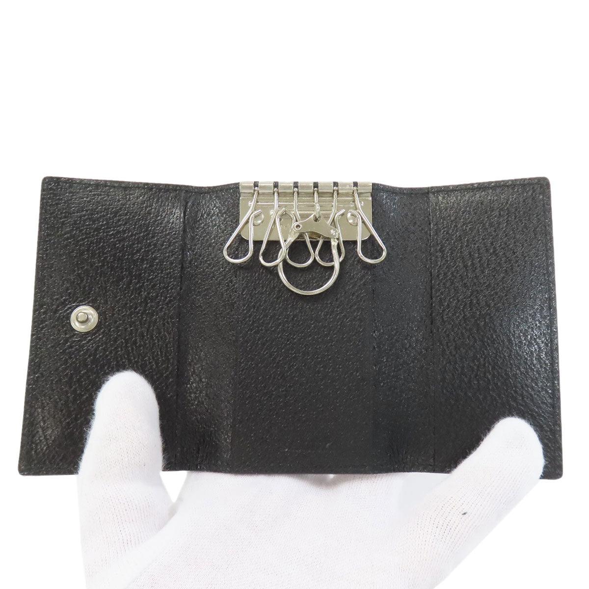 BALLY logo key holder Leather mens [Used]