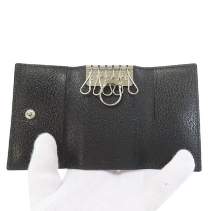 BALLY logo key holder Leather mens [Used]