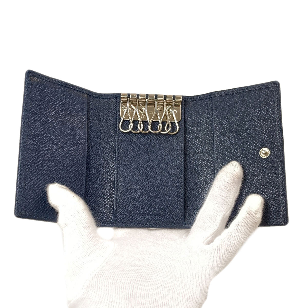 BVLGARI BVLGARI BVLGARI key holder Leather mens [Used]