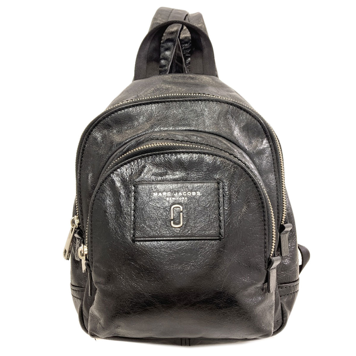 MARC JACOBS logo Backpack Â· Daypack Leather Ladies [Used]