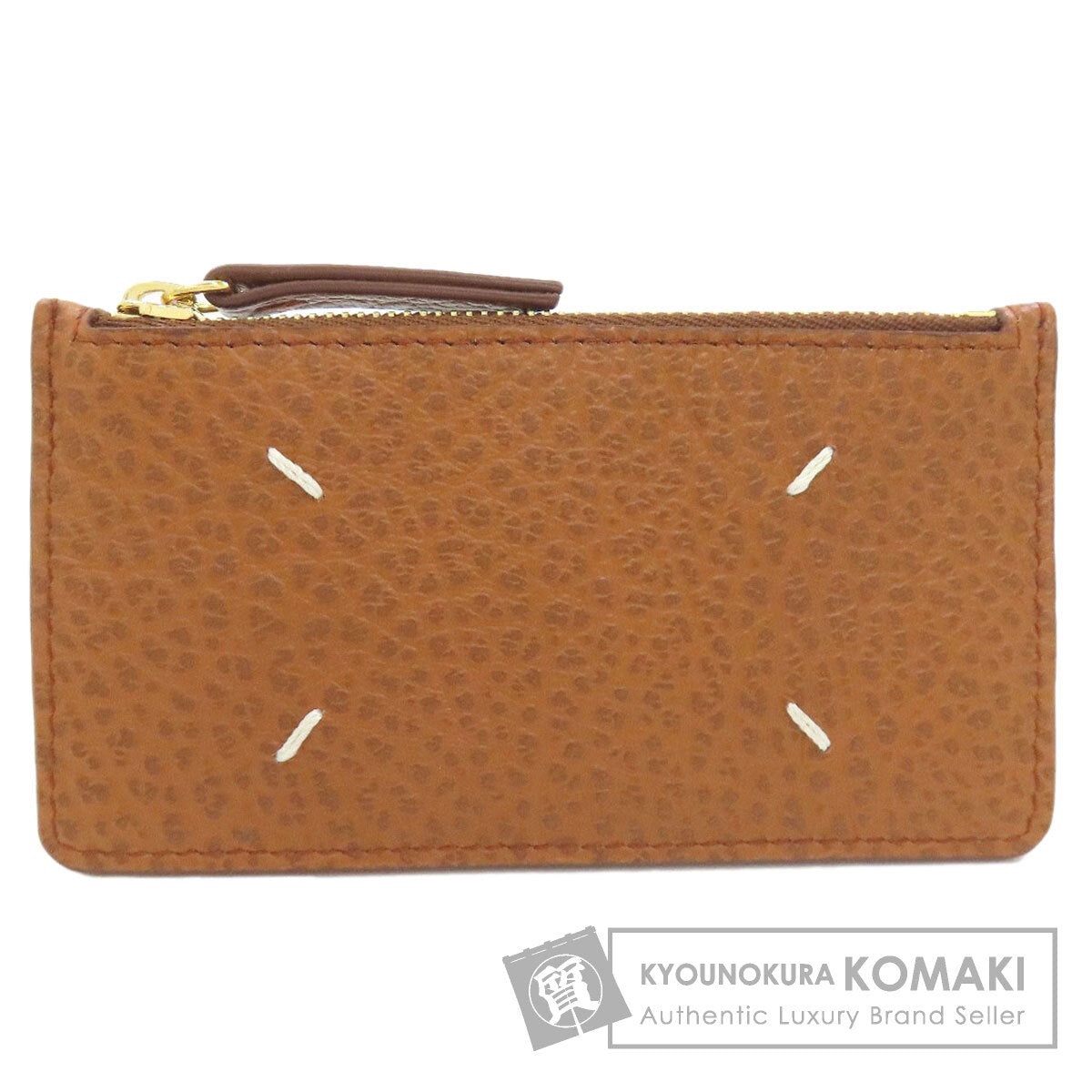 MaisonMargiela 4-Stitch Coin Card Case Card Case Leather Ladies [Used]
