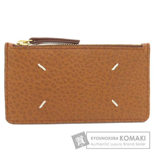 MaisonMargiela 4-Stitch Coin Card Case Card Case Leather Ladies [Used]