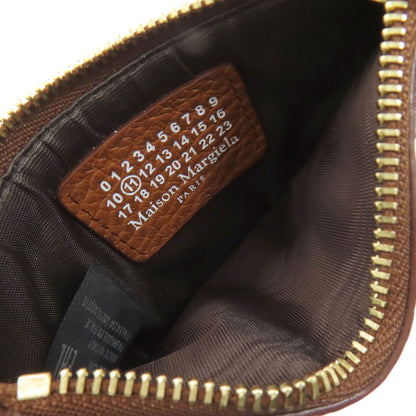 MaisonMargiela 4-Stitch Coin Card Case Card Case Leather Ladies [Used]