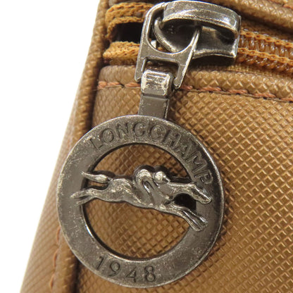 Longchamp logo Shoulder Bag Leather Ladies [Used]