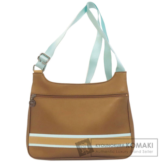 Longchamp logo Shoulder Bag Leather Ladies [Used]