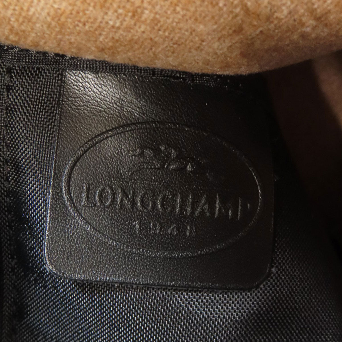 Longchamp logo Shoulder Bag Leather Ladies [Used]