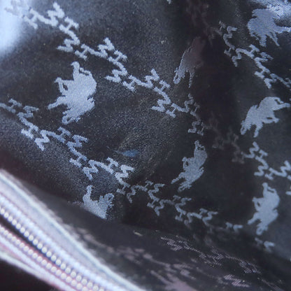 HUNTING WORLD logo Handbag Denim Ladies [Used]
