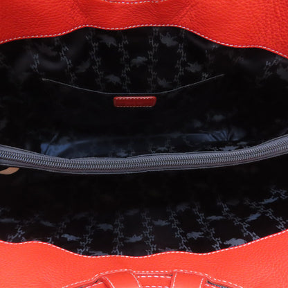 HUNTING WORLD logo Handbag Denim Ladies [Used]