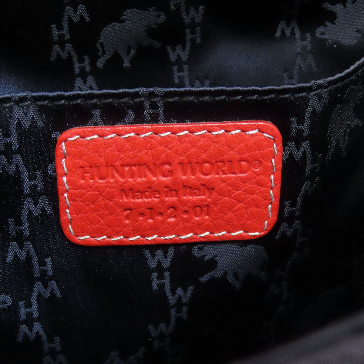 HUNTING WORLD logo Handbag Denim Ladies [Used]