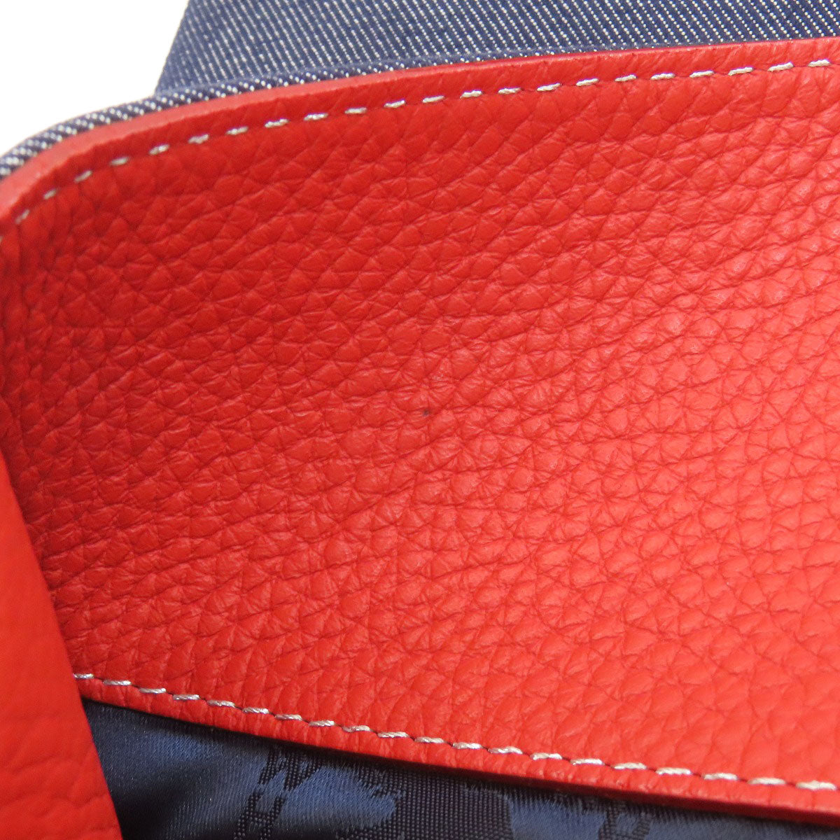 HUNTING WORLD logo Handbag Denim Ladies [Used]