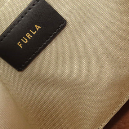 Furla Calypso Arch Logo Pattern 2WAY Handbag Leather Ladies [Used]
