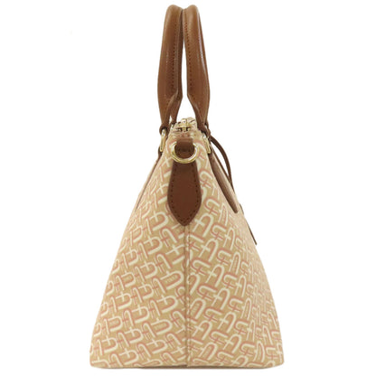 Furla Calypso Arch Logo Pattern 2WAY Handbag Leather Ladies [Used]