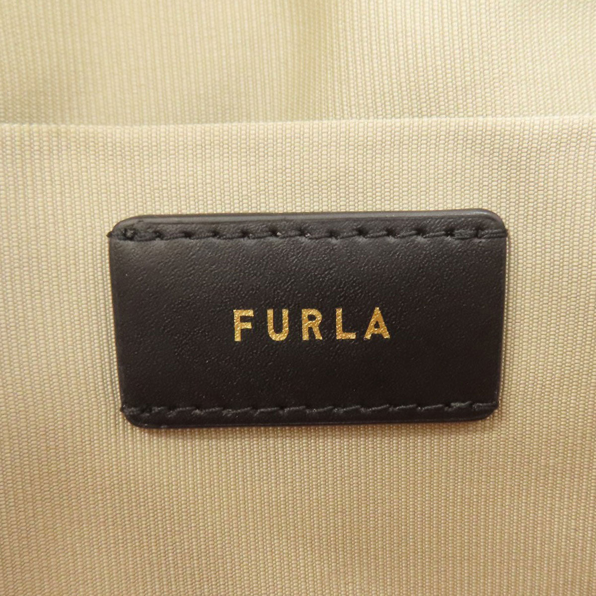 Furla Calypso Arch Logo Pattern 2WAY Handbag Leather Ladies [Used]