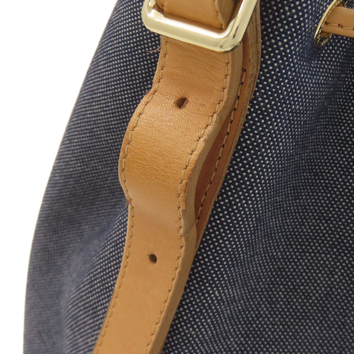 Longchamp purse Shoulder Bag Denim Ladies [Used]
