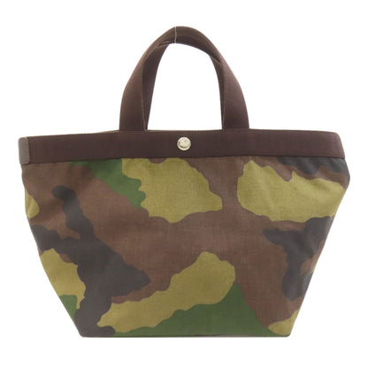 Herve Chapelier Boat-shaped tote camouflage Handbag Canvas Ladies [Used]