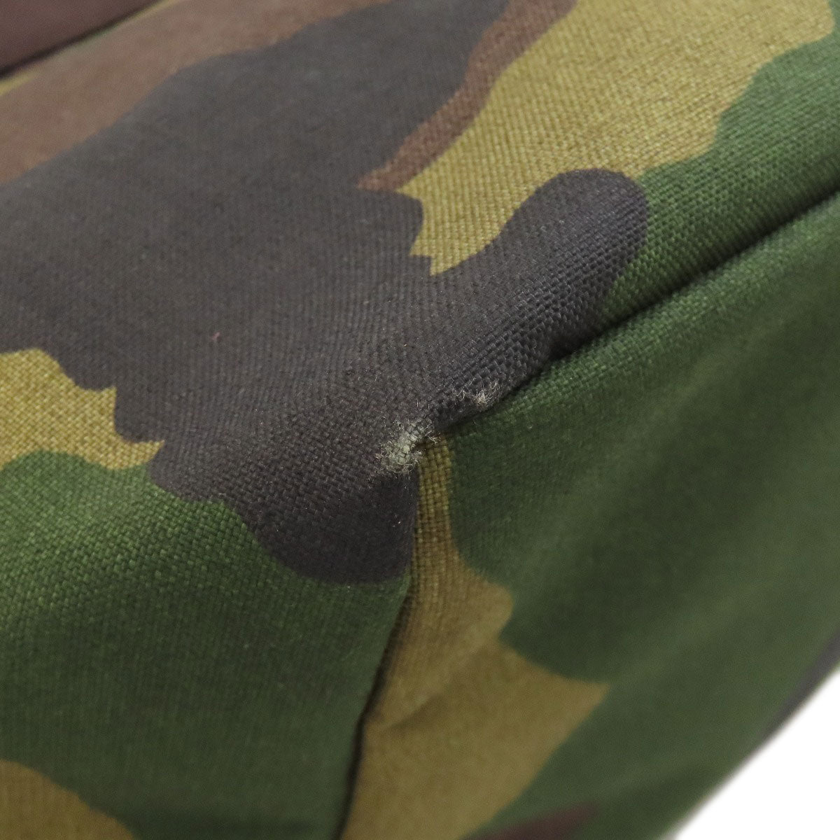Herve Chapelier Boat-shaped tote camouflage Handbag Canvas Ladies [Used]