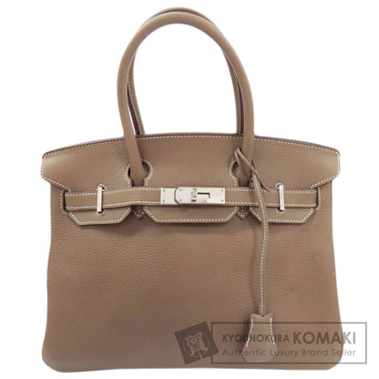 HERMES Birkin 30 Etoupe SilverHardware Handbag Taurillon Clemence Ladies [Used]