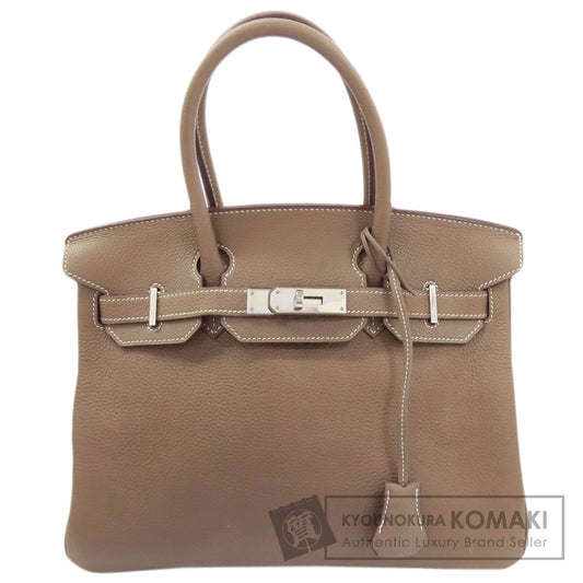 HERMES Birkin 30 Etoupe SilverHardware Handbag Taurillon Clemence Ladies [Used]