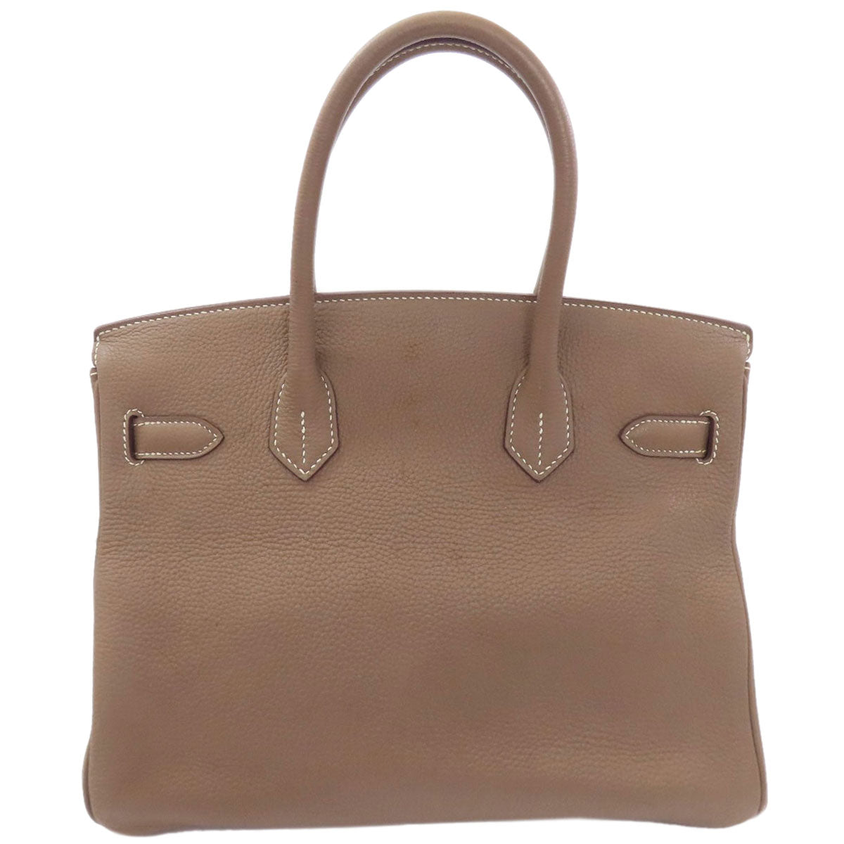 HERMES Birkin 30 Etoupe SilverHardware Handbag Taurillon Clemence Ladies [Used]