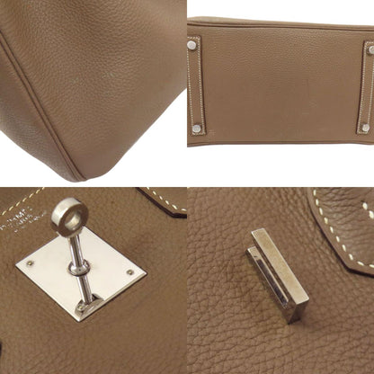 HERMES Birkin 30 Etoupe SilverHardware Handbag Taurillon Clemence Ladies [Used]