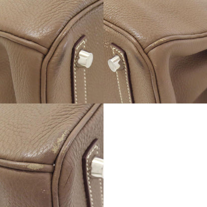 HERMES Birkin 30 Etoupe SilverHardware Handbag Taurillon Clemence Ladies [Used]