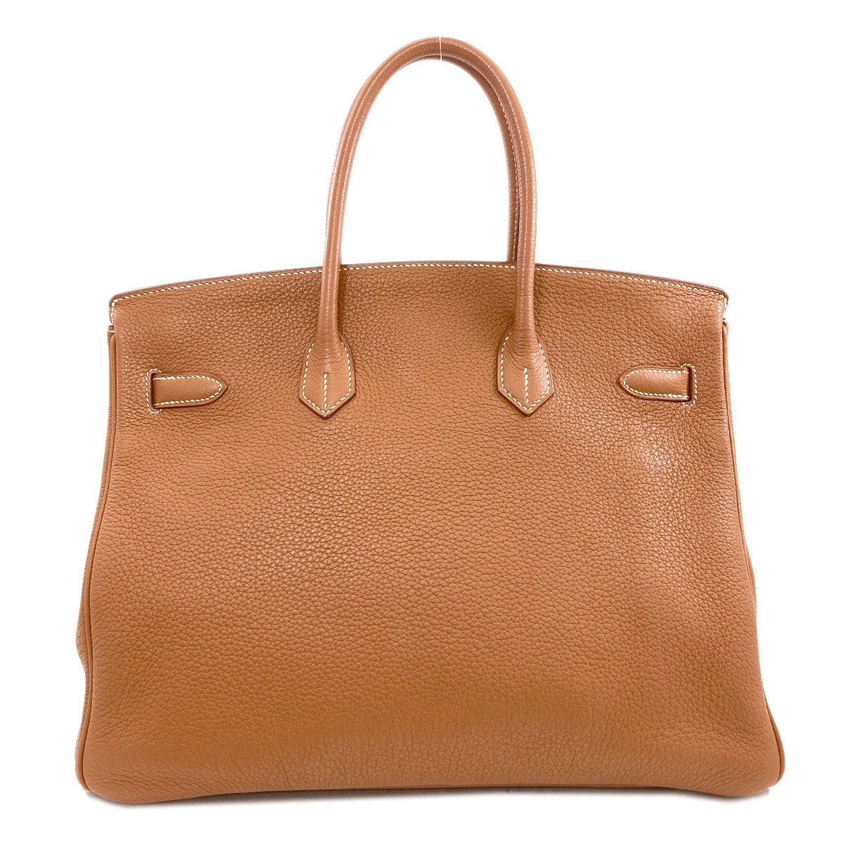 HERMES Birkin 35 Gold SilverHardware Handbag Taurillon Clemence Ladies [Used]