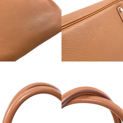 HERMES Birkin 35 Gold SilverHardware Handbag Taurillon Clemence Ladies [Used]